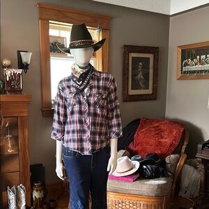 #116 casual plaid shirt